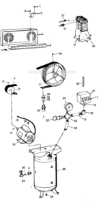 Part Location Diagram of VT021802AP Campbell Hausfeld Tube 60 Gal Vert Vt